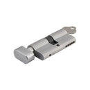 IVER Euro Cylinder Key/Thumb 5 Pin 65mm | 11 Finishes - Brushed Chrome