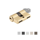 IVER Euro Cylinder Door Lock Key/Key 3 Pin 45mm | 7 Finishes
