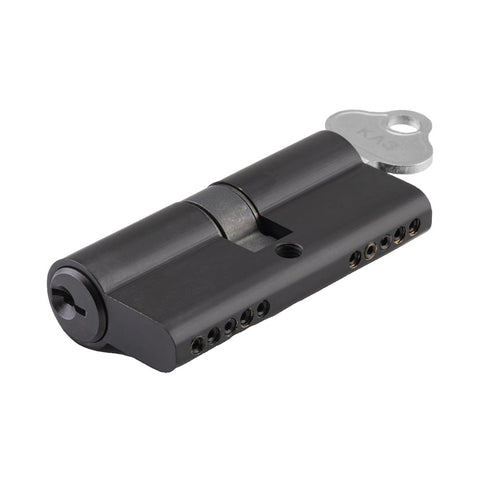 IVER Euro Cylinder Dual Function Door Lock 5 Pin | 4 Finishes - Matt Black