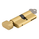 IVER Euro Cylinder Key/Thumb 5 Pin 65mm | 11 Finishes - Brushed Gold PVD