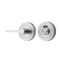 IVER Accessibility Privacy Turn With Indicator | Round - Brushed Chrome