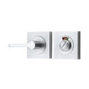 IVER Accessibility Privacy Turn With Indicator | Square - Brushed Chrome