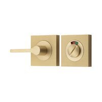 IVER Accessibility Privacy Turn With Indicator | Square - Brushed Brass