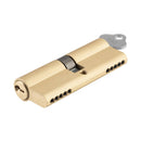 IVER Euro Cylinder Dual Function Door Lock 5 Pin | 4 Finishes - Brushed Brass