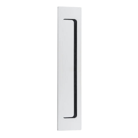 IVER Rectangular Flush Pull Concealed Fix | 6 Finishes - Polished Chrome