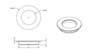 IVER Sliding Door Round Flush Pull | 7 Finishes