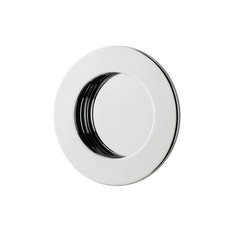 IVER Sliding Door Round Flush Pull | 7 Finishes - Polished Chrome