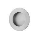 IVER Sliding Door Round Flush Pull | 7 Finishes - Brushed Chrome