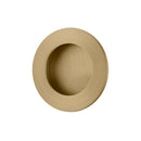 IVER Sliding Door Round Flush Pull | 7 Finishes - Brushed Gold PVD
