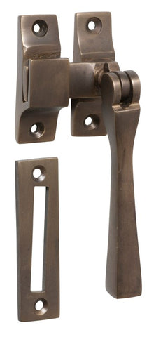 TRADCO 2296AB CASEMENT FASTENER SQUARE ANTIQUE BRASS - primehardware