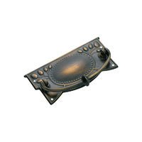 Tradco Edwardian Cabinet Pull Handle Sheet Brass - primehardware