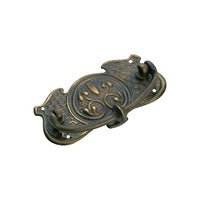 Tradco Cabinet Pull Handle Sheet Brass Nouveau - primehardware
