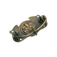 Tradco Cabinet Pull Handle Sheet Brass Nouveau - primehardware