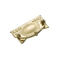 Tradco Edwardian Cabinet Pull Handle Sheet Brass - primehardware