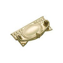 Tradco Edwardian Cabinet Pull Handle Sheet Brass - primehardware