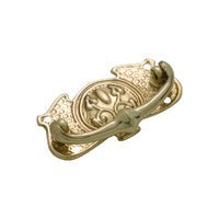 Tradco Cabinet Pull Handle Sheet Brass Nouveau - primehardware