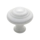 Tradco Cupboard Knob White Porcelain Domed - primehardware