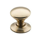 Tradco Victorian Cupboard Knob Polished Brass - primehardware