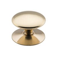Tradco Victorian Cupboard Knob Polished Brass - primehardware