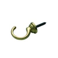 Tradco Cup Hook Polished Brass - primehardware