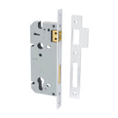 IVER Euro Roller Mortice Lock | 45mm Backset - Polished Chrome