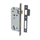IVER 85Mm Euro Mortice Lock | 60mm Backset - Matt Black