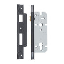 Iver 85mm Rebated Euro Roller Mortice Lock | 45mm Backset - Matt Black