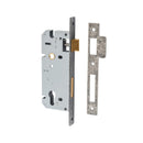 IVER 85Mm Euro Mortice Lock | 45mm Backset - Distressed Nickel