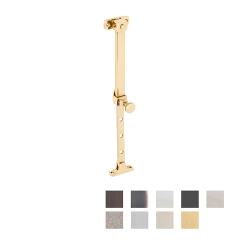 TRADCO TELESCOPIC PIN CASEMENT STAY - AVAILABLE IN VARIOUS FINISHES - primehardware