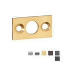 Tradco Barrel Bolt Flat Plate Keeper 7.5mm - Available In Various Finishes - primehardware