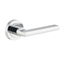 Iver Baltimore Solid Brass Door Lever Handle | Lever Set Only | 7 Finishes - Polished Chrome