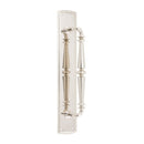 IVER Sarlat Door Pull Handle | 257mm [on Backplate] Pull Handle on Backplate - Polished Nickel
