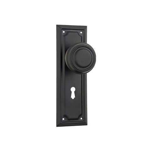 Tradco Edwardian Door Knob on Rectangular Backplate - Customise to your needs - primehardware