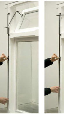 Tradco Fanlight Window Operator 9652 Matt Black 900–1115mm