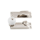 TRADCO 9790 SASH FASTENER PORCELAIN BALL POLISHED NICKEL - primehardware