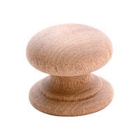 Tradco KSC1 Cedar / Mahogany Woodscrew Knob 54mm - primehardware