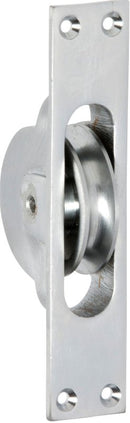 TRADCO SASH PULLEY SATIN CHROME 25X125MM TD1683 - primehardware