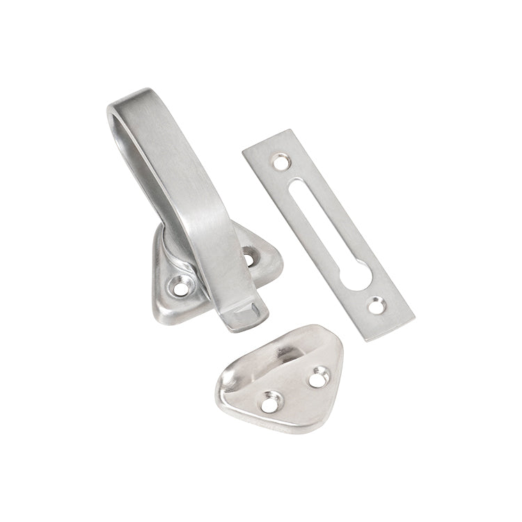 TRADCO HOPPER WINDOW CATCH SATIN CHROME TD1688