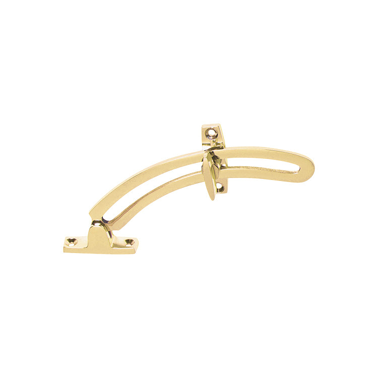 TRADCO QUADRANT STAY POLISHED BRASS 150MM TD1704