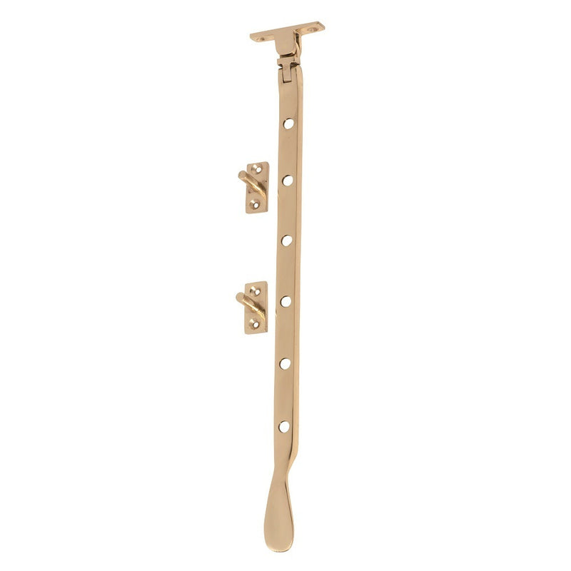 TRADCO CASEMENT STAY POLISHED BRASS 300MM TD1708