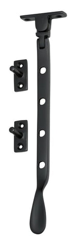 TRADCO CASEMENT STAY MATT BLACK 200MM TD1919 - primehardware