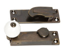 TRADCO SASH FASTENER PORCELAIN BALL ANTIQUE BRASS TD2301 - primehardware