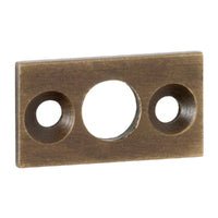 Tradco Barrel Bolt Flat Plate Keeper 7.5mm - Available In Various Finishes - primehardware