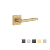 Iver Baltimore Door Lever Handle On Square Rose - primehardware