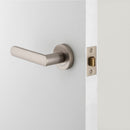 IVER Osaka Door Lever Handle On Round Rose | Passage Lever Set Only | 6 Finishes