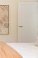 IVER Osaka Door Lever Handle On Round Rose | Passage Lever Set Only | 6 Finishes