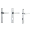 IVER Osaka Door Lever Handle On Rectangular Backplate | Passage Lever Set Only | 6 Finishes