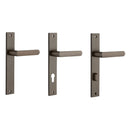 IVER Osaka Door Lever Handle On Rectangular Backplate | Passage Lever Set Only | 6 Finishes