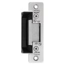 Lock mechanism with black and silver components on a white background