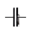 Black digital door lock on a white background